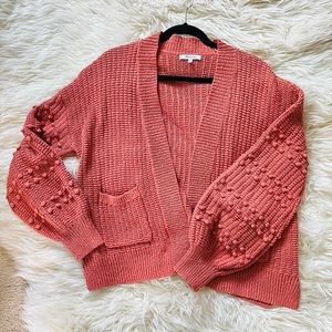 Madewell Bobble Cardigan in Sweet Dahlia